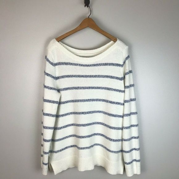 LOFT Sweaters - LOFT Textured Striped Chunky Sweater